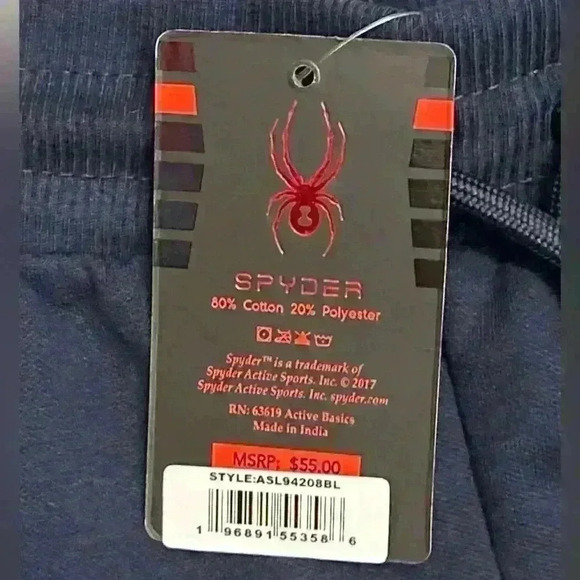 NWT Men’s Spyder Navy Blue Lounge‎ Short - Picture 6 of 7